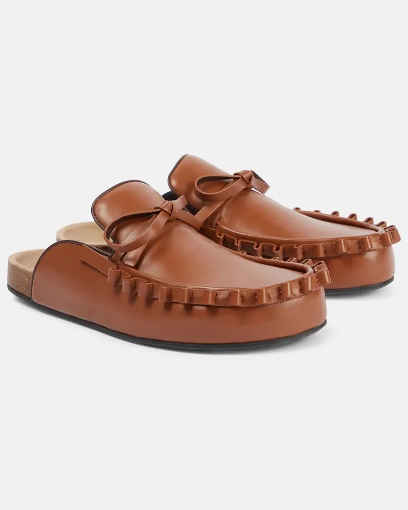 J.W.Anderson Slippers aus Leder Braun
