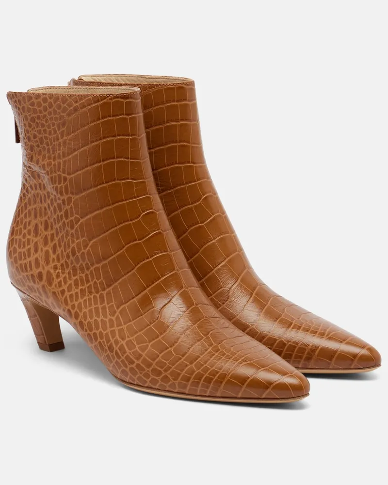 Gabriela Hearst Ankle Boots Clayton aus Leder Braun