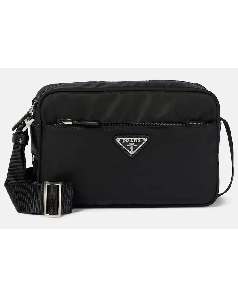 Prada Schultertasche Small aus Re-Nylon Schwarz