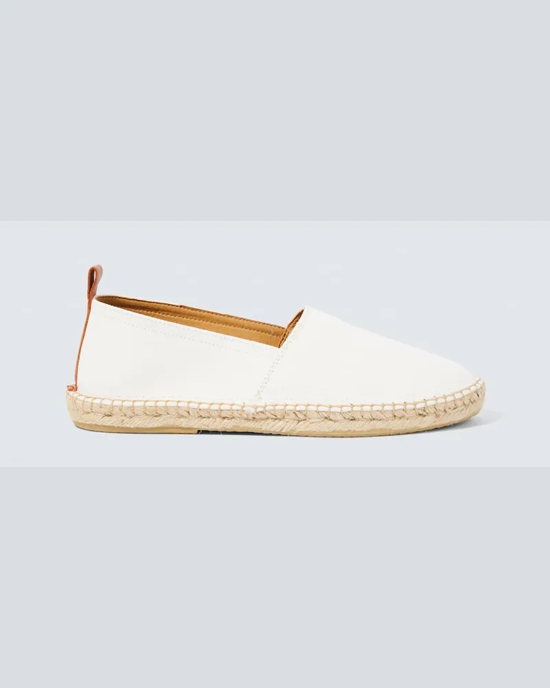 Frescobol Carioca Espadrilles Helio aus Canvas Weiß