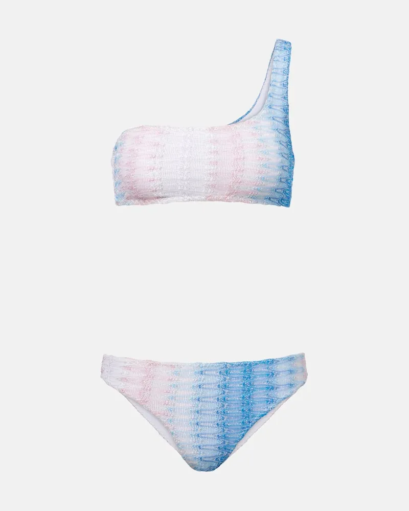 Missoni Bikini aus Häkelstrick Blau