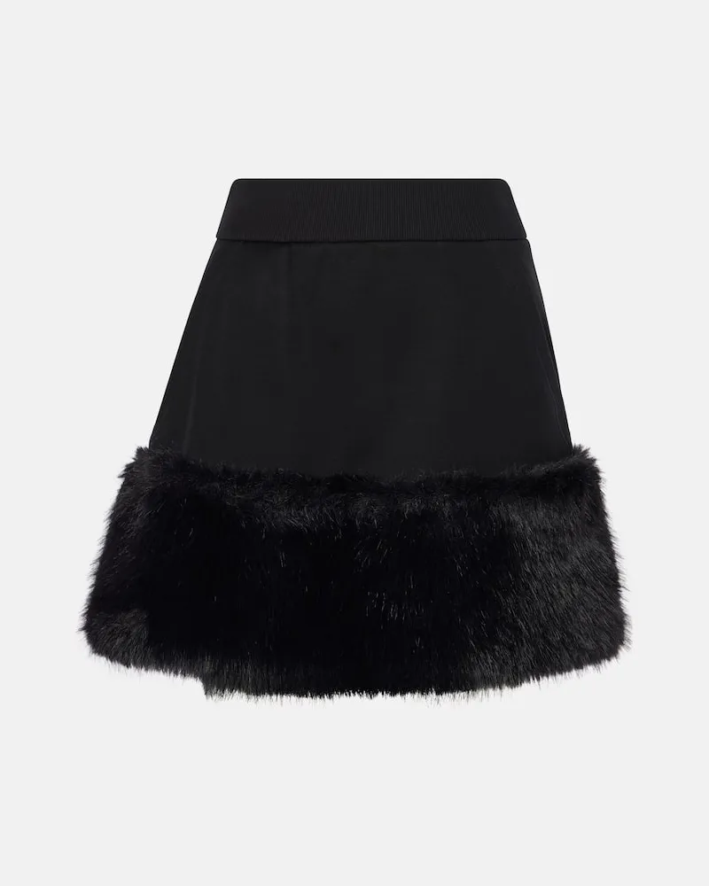 Prada Minirock aus einem Baumwollgemisch Schwarz
