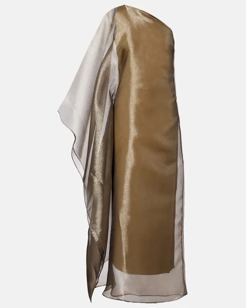 Taller Marmo Maxikleid Betsy aus Fil Coupé Beige