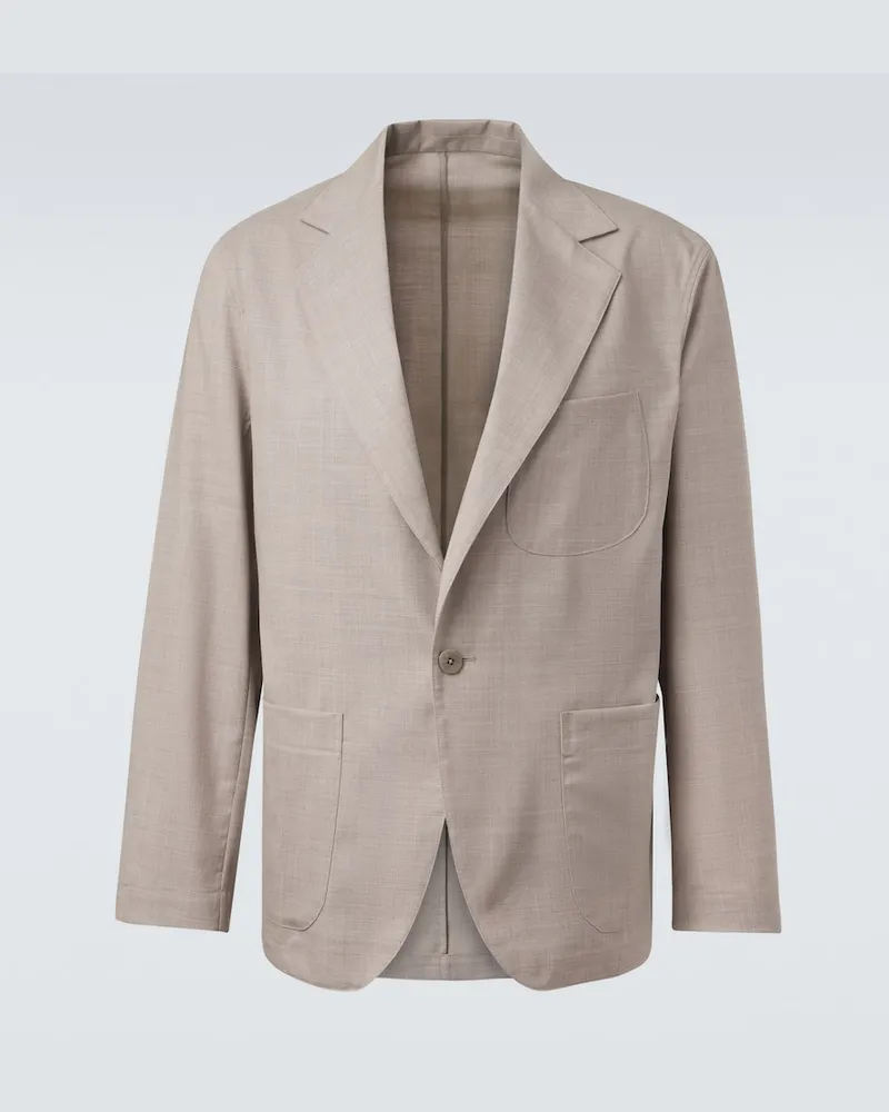 Stoffa Stòffa Blazer aus Wolle Beige