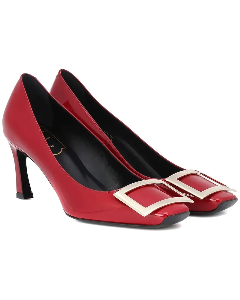 Roger Vivier Pumps Belle Vivier Trompette aus Lackleder Rot
