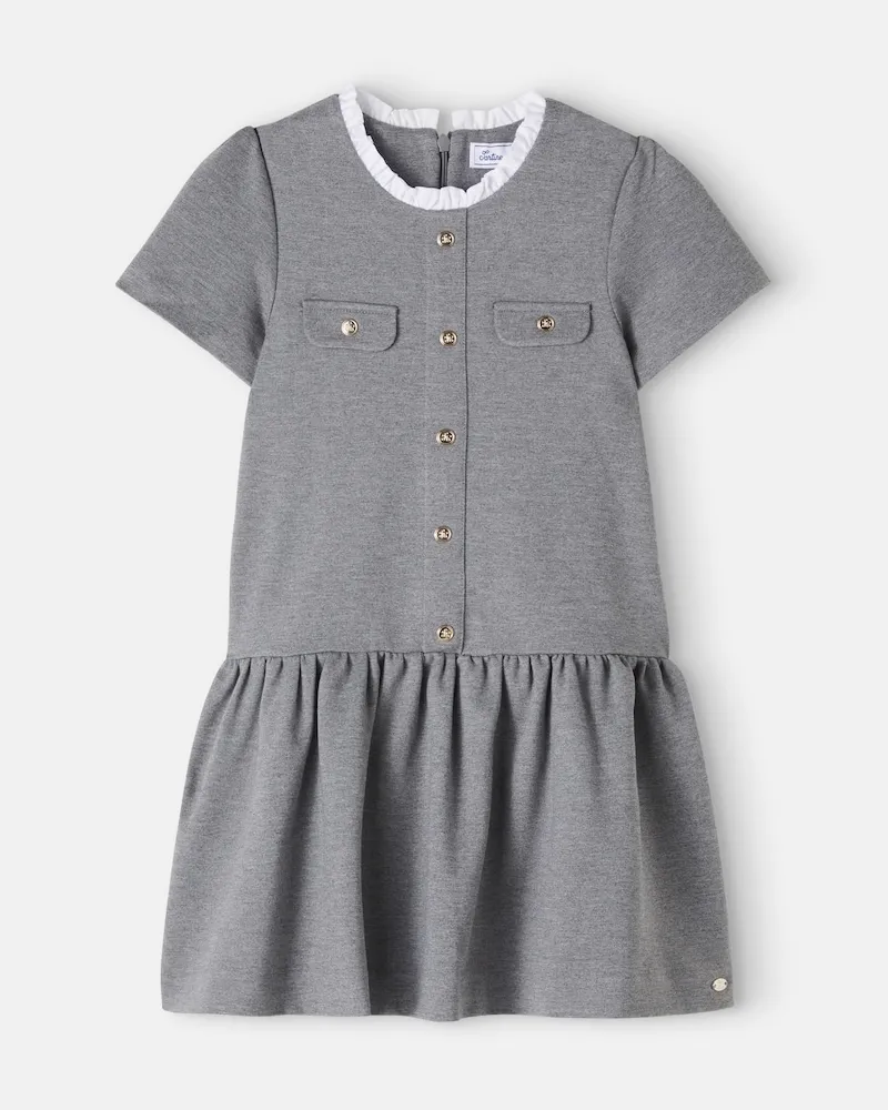 Tartine et Chocolat Kleid aus Jersey Grau