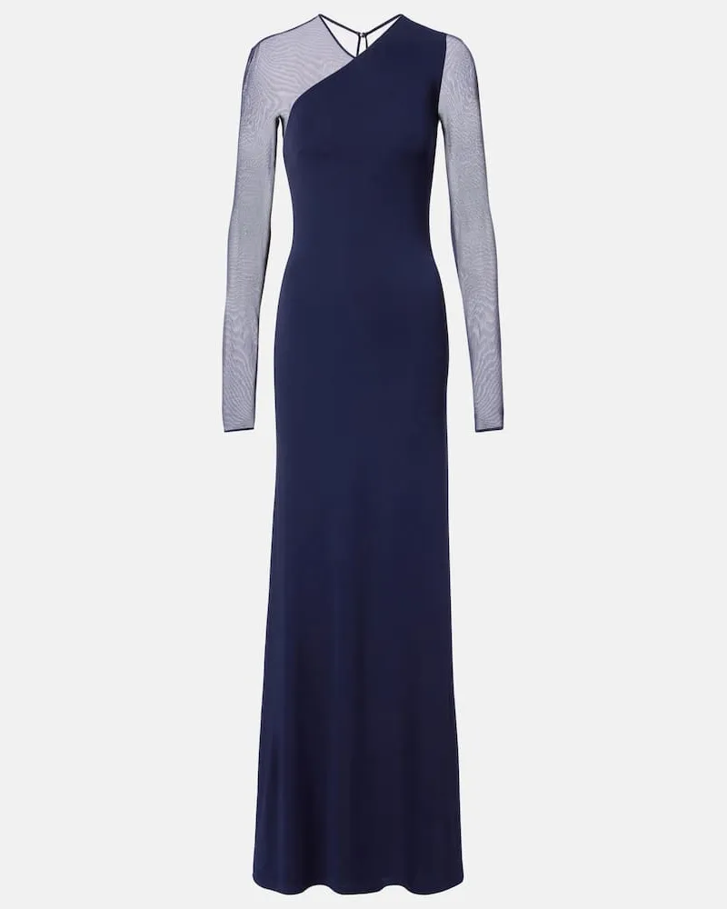 Ralph Lauren Robe Brynn aus Jersey Blau