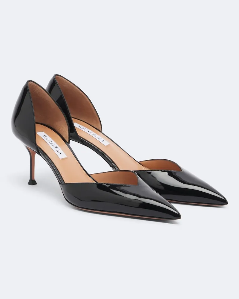 Aquazzura Pumps Uptown aus Lackleder Schwarz