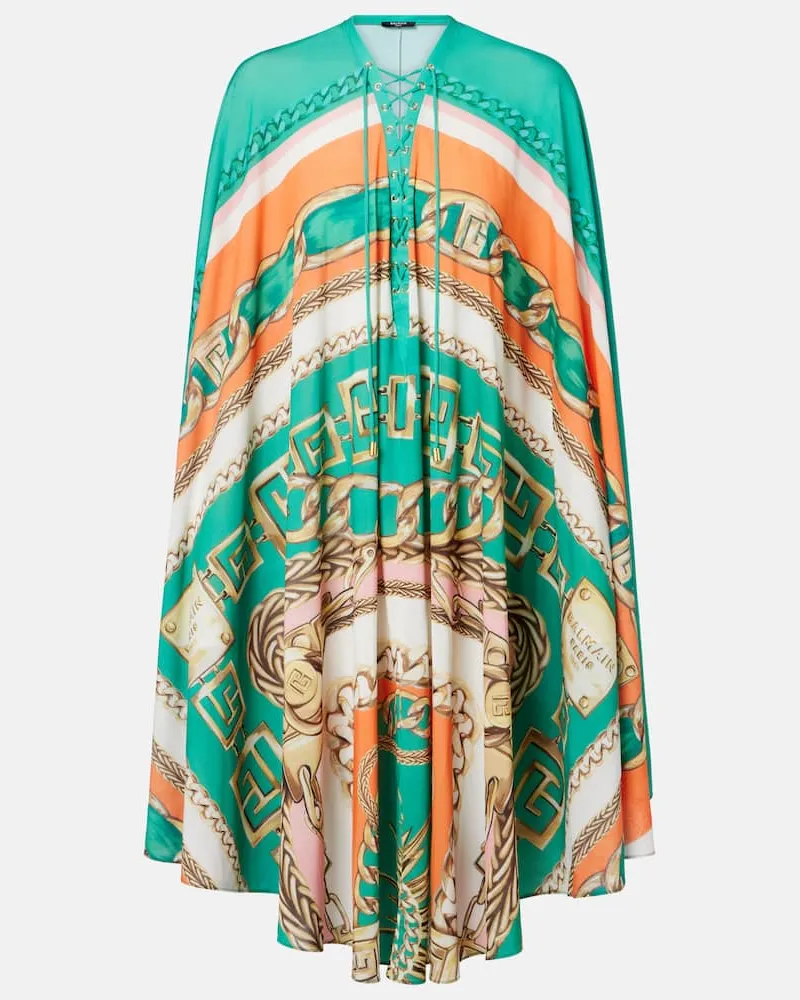 Balmain Bedruckter Kaftan Multicolor