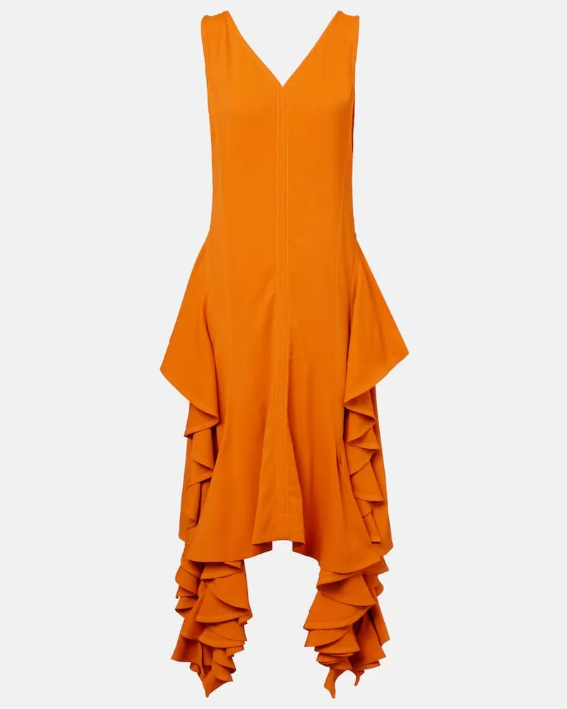 Bottega Veneta Midikleid Orange