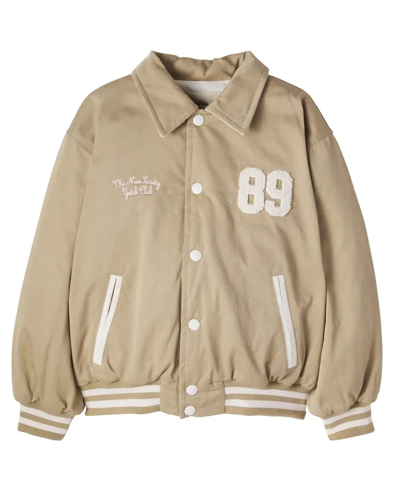 The New Society Bomberjacke Gorse aus Baumwolle Beige