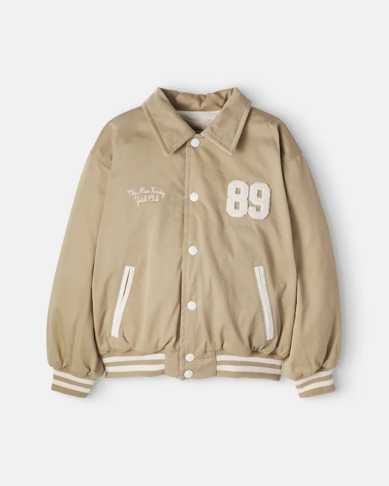 The New Society Bomberjacke Gorse aus Baumwolle Beige