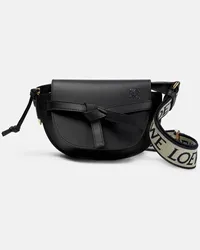 Loewe Schultertasche Gate Dual Mini aus Leder Schwarz