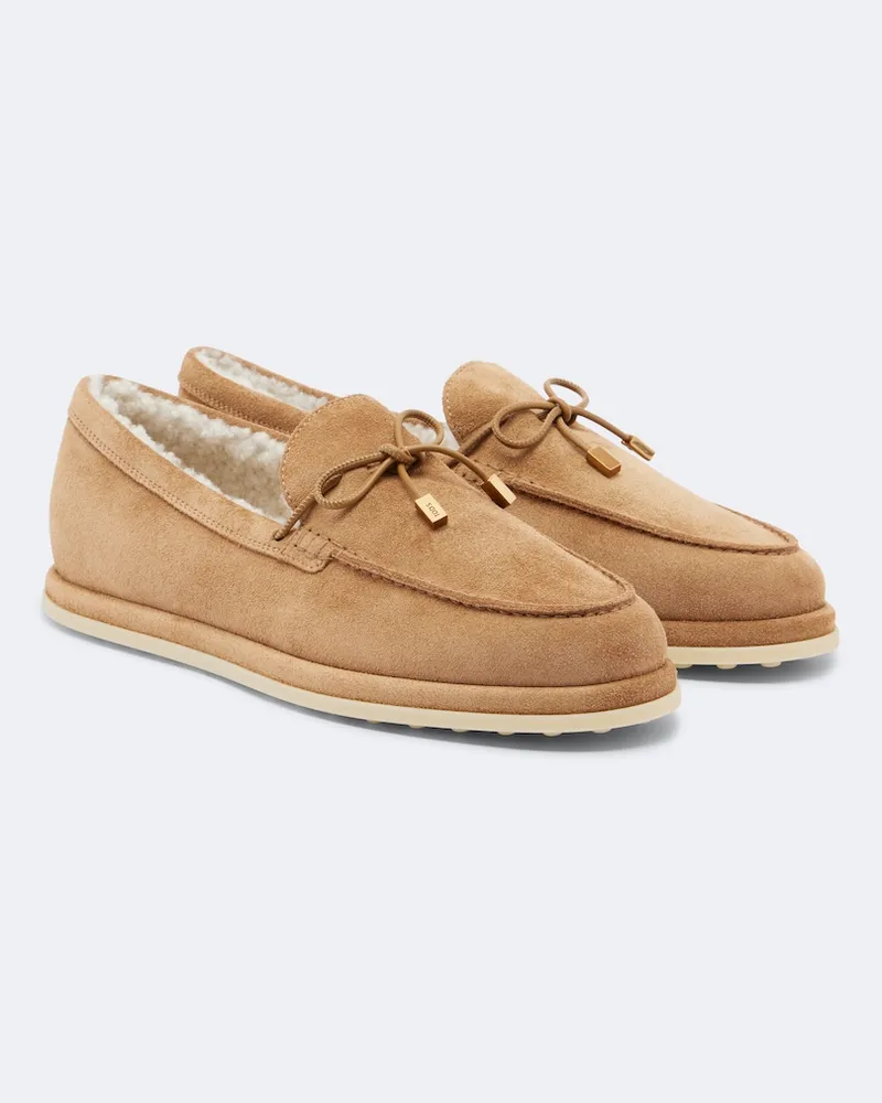 TOD'S Bootsschuhe Gommino aus Veloursleder Braun