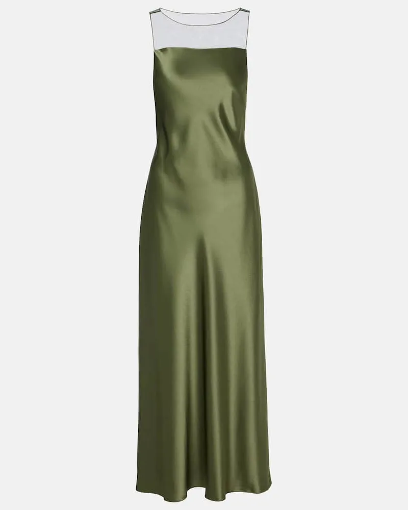 Ralph Lauren Robe aus Satin Grün