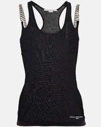 Stella McCartney Top Falabella aus Jersey Schwarz