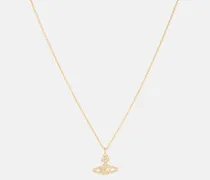 Halskette Grace Bas Relief mit Kristallen