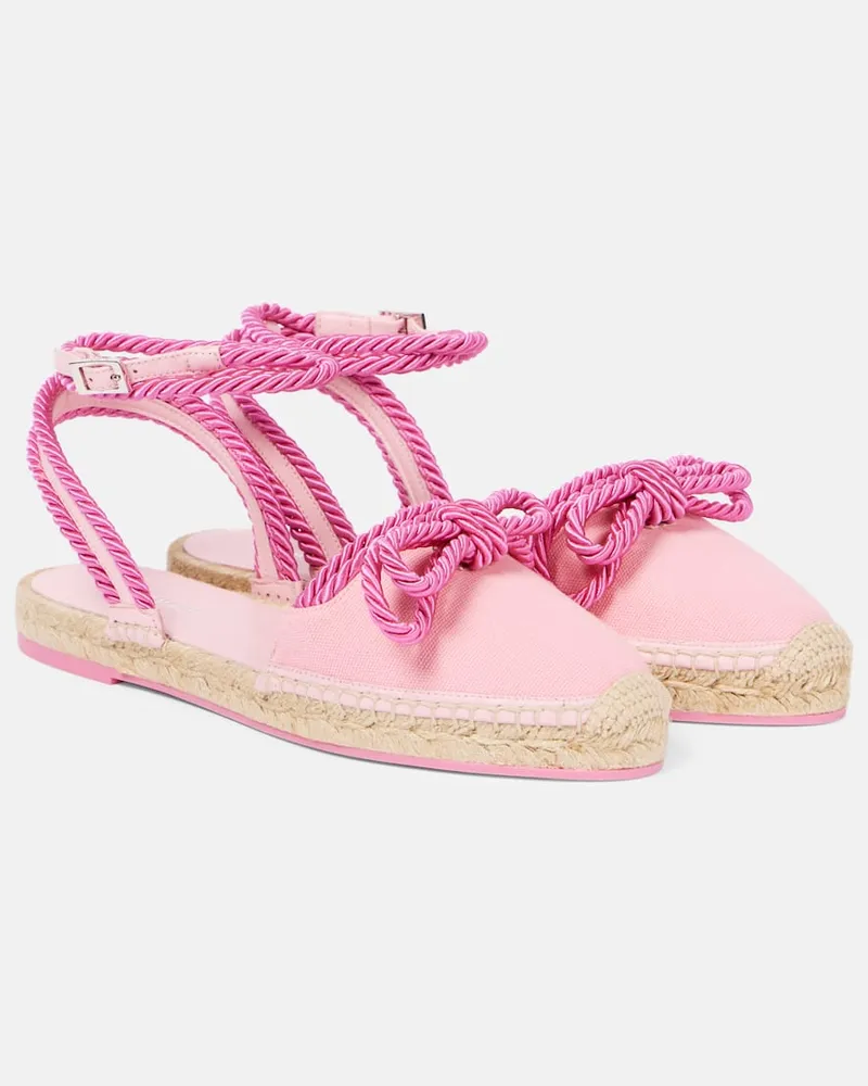 Mach & Mach Espadrilles aus Canvas Pink
