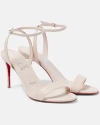 Christian Louboutin Sandalen Loubigirl 85 aus Leder Nude