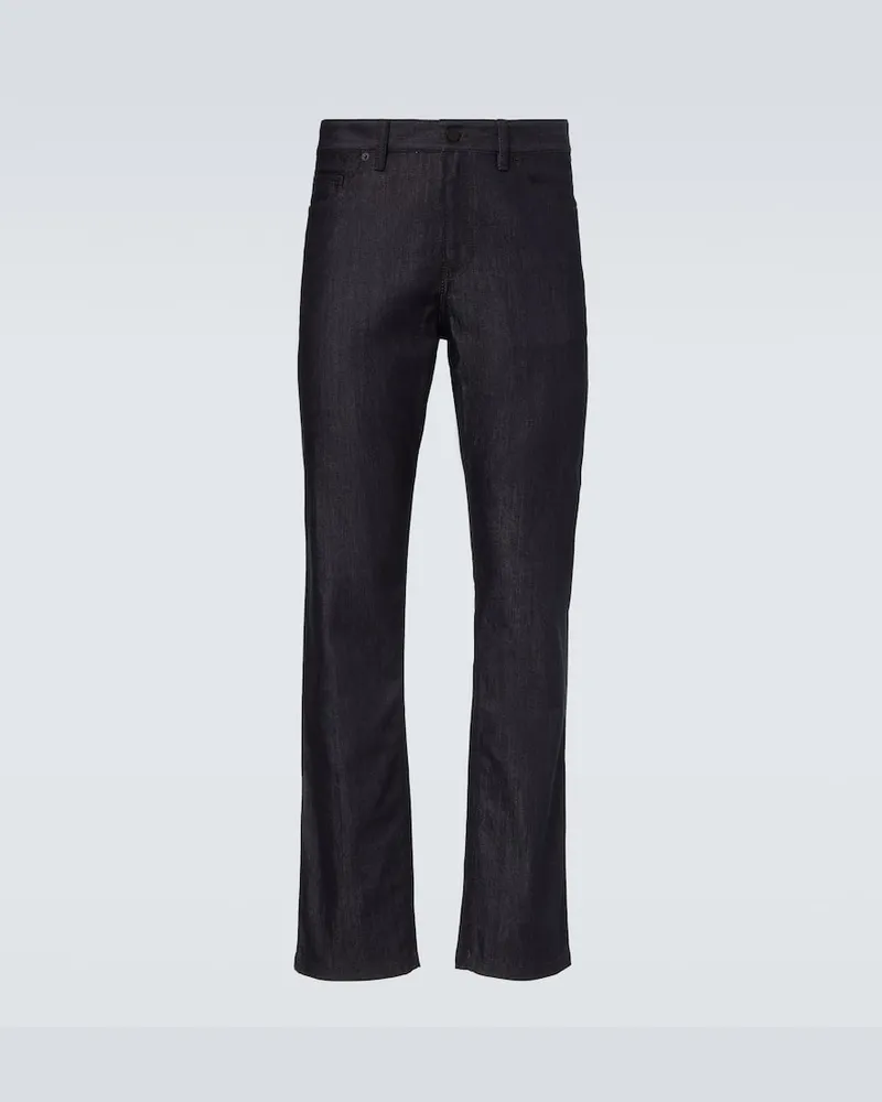 Moncler Mid-Rise Straight Jeans Schwarz