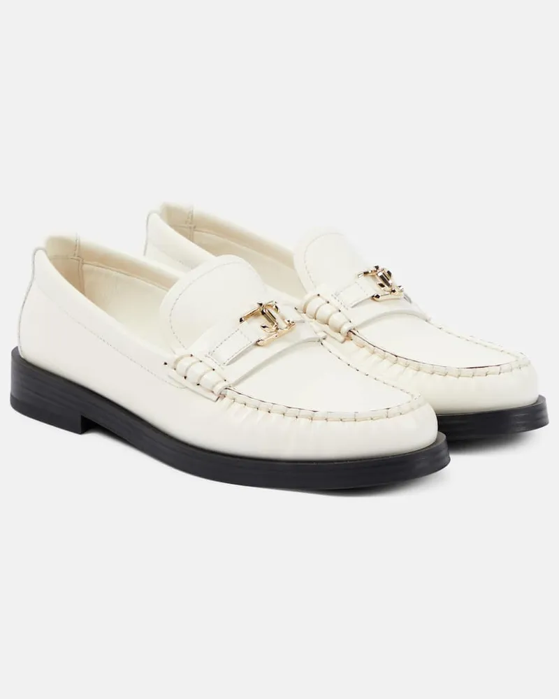 Jimmy Choo Loafers Addie aus Leder Weiß