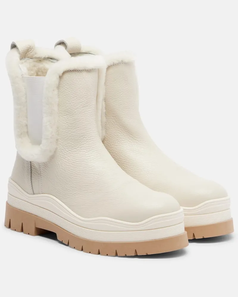 Bogner Ankle Boots Arosa aus Leder Weiß