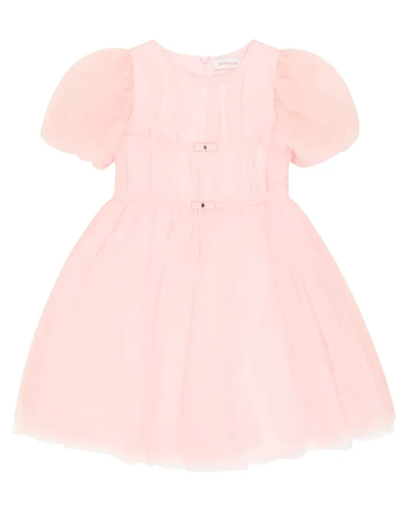Monnalisa Kleid aus Tüll Rosa