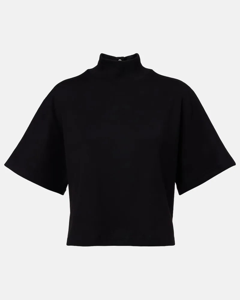 Alaïa Alaïa T-Shirt aus Baumwoll-Jersey Schwarz