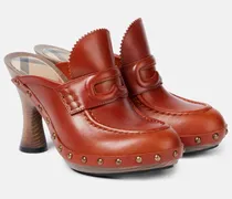 Mules 75 aus Leder