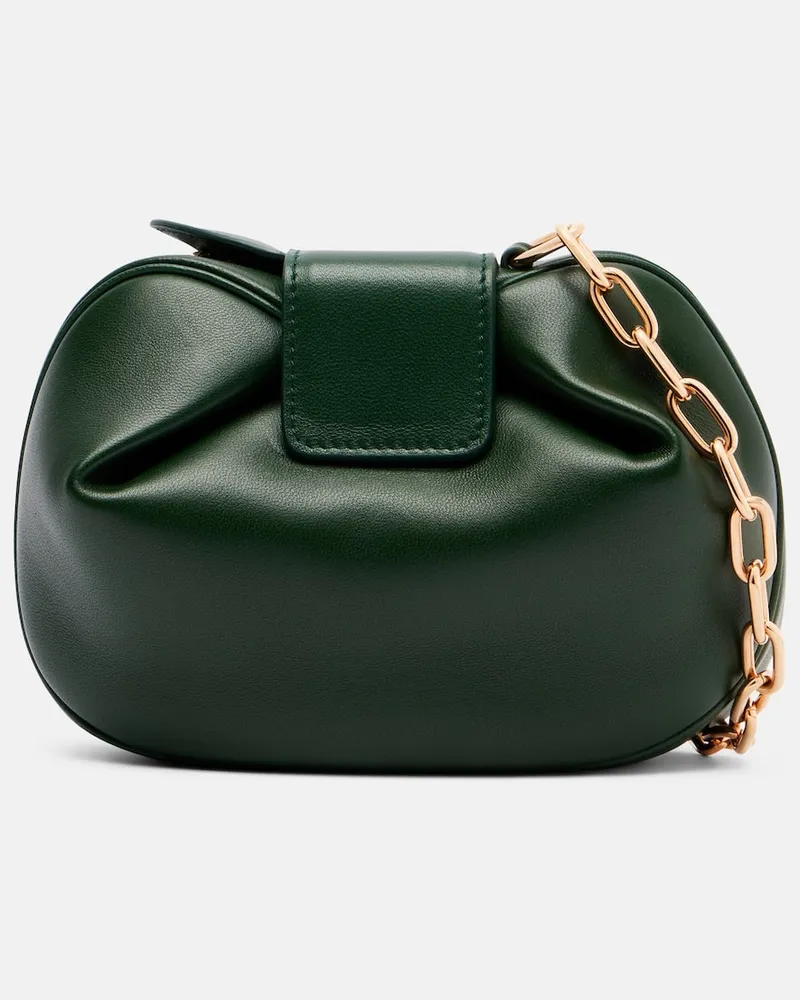 Gabriela Hearst Clutch Soft Demi aus Leder Grün