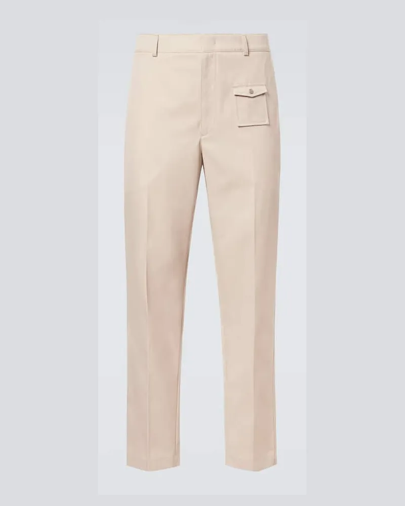 Moncler Chinohose aus Gabardine Beige