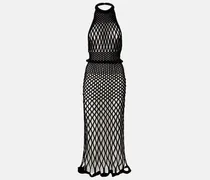 Midikleid aus Mesh