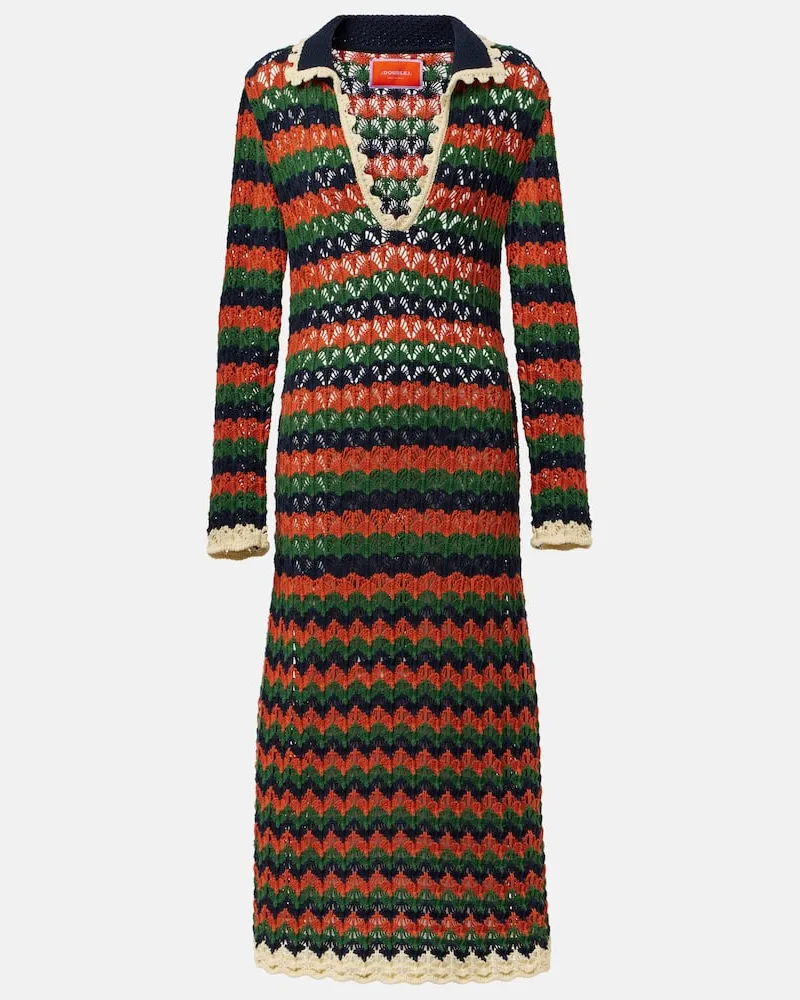 La DoubleJ Polokleid Perry aus Häkelstrick Multicolor