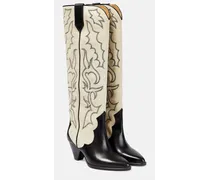 Westernstiefel Leila aus Veloursleder und Leder