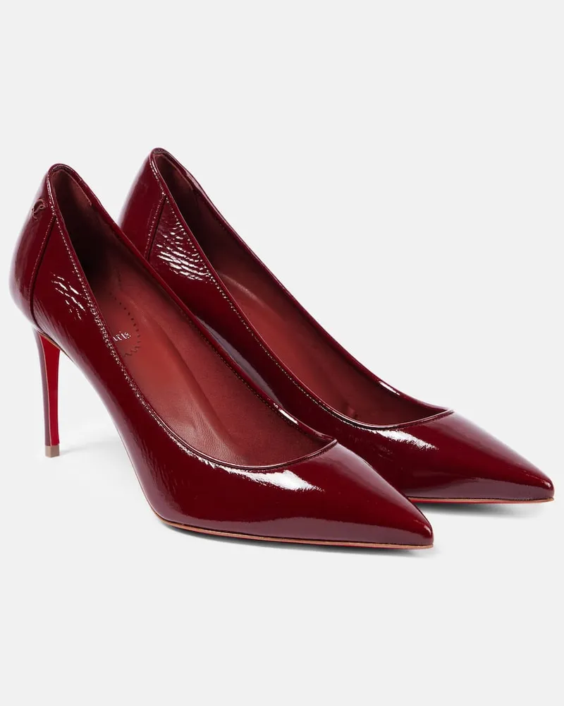 Christian Louboutin Pumps Sporty Kate 85 aus Lackleder Burgund