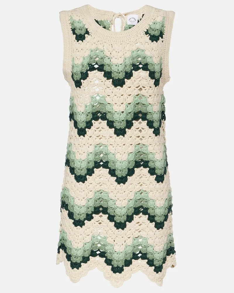 The Upside Minikleid Tidal Sandrine aus Häkelstrick Beige
