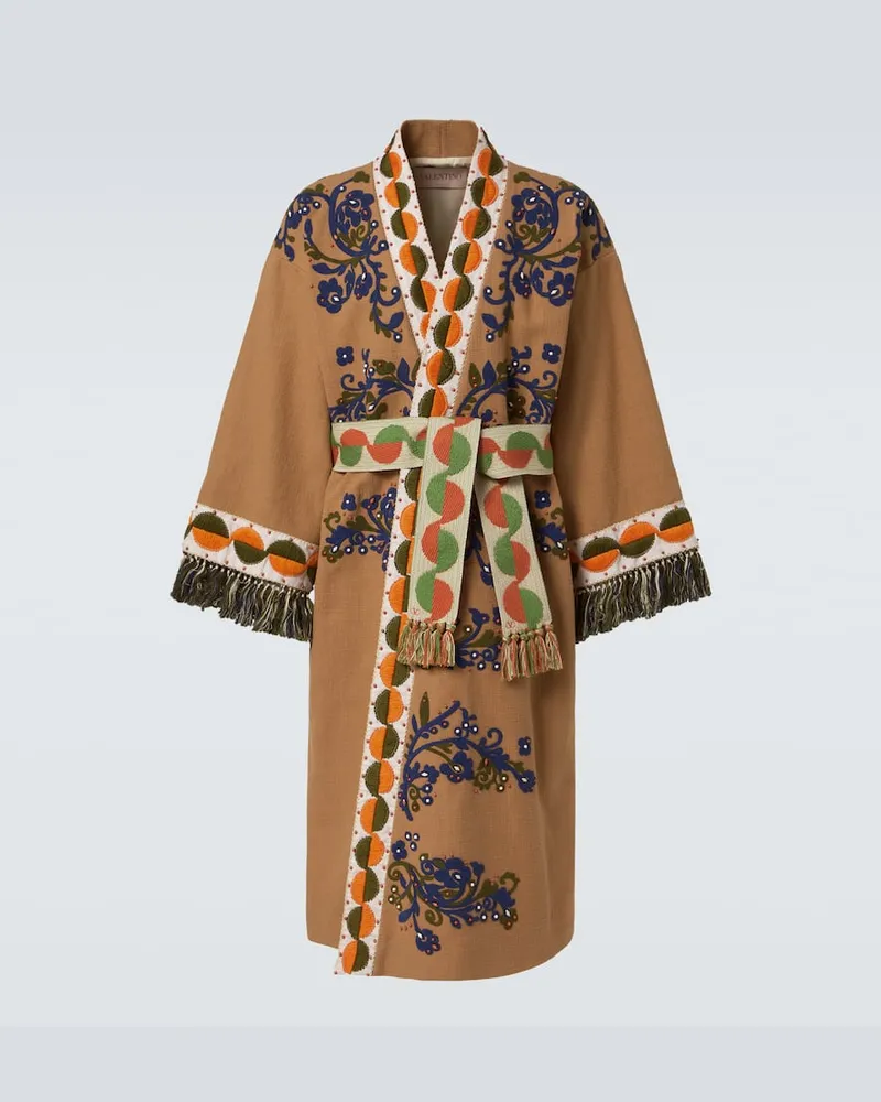 Valentino Garavani Verzierter Cardigan aus Baumwolle Multicolor