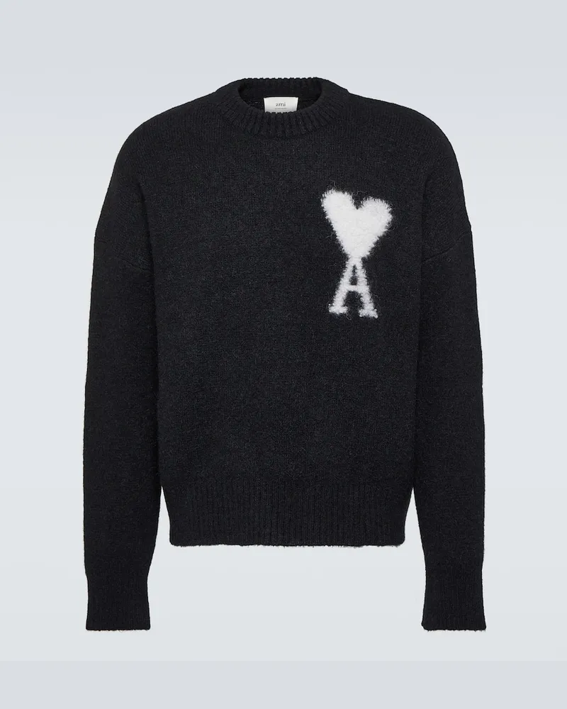 AMI Paris Pullover Ami de Cœur Schwarz