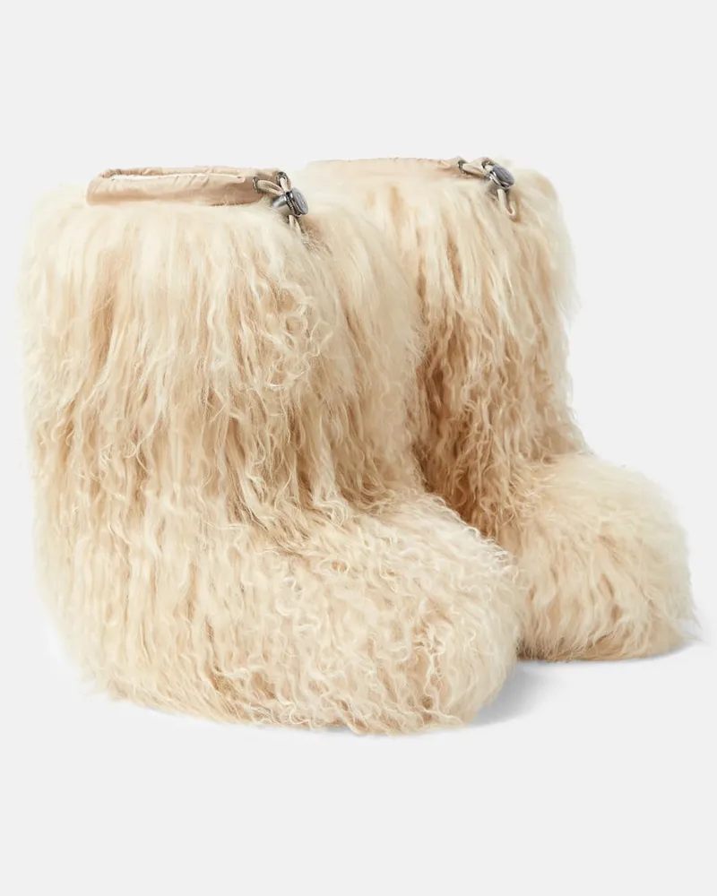 Bogner Schneestiefel Les Arcs aus Shearling Beige