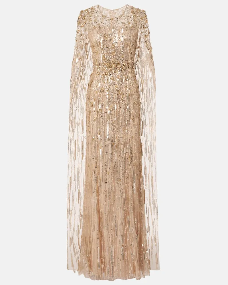 Jenny Packham Robe Ruby mit Pailletten Gold