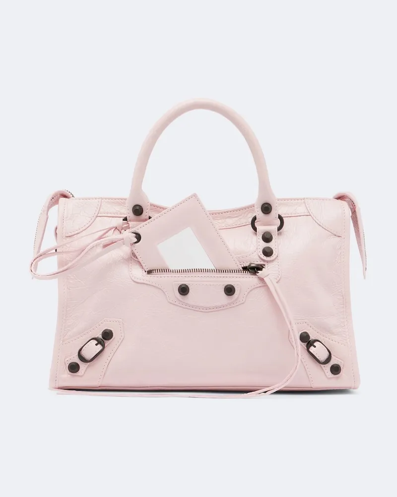 Balenciaga Henkeltasche Le City Small aus Leder Rosa