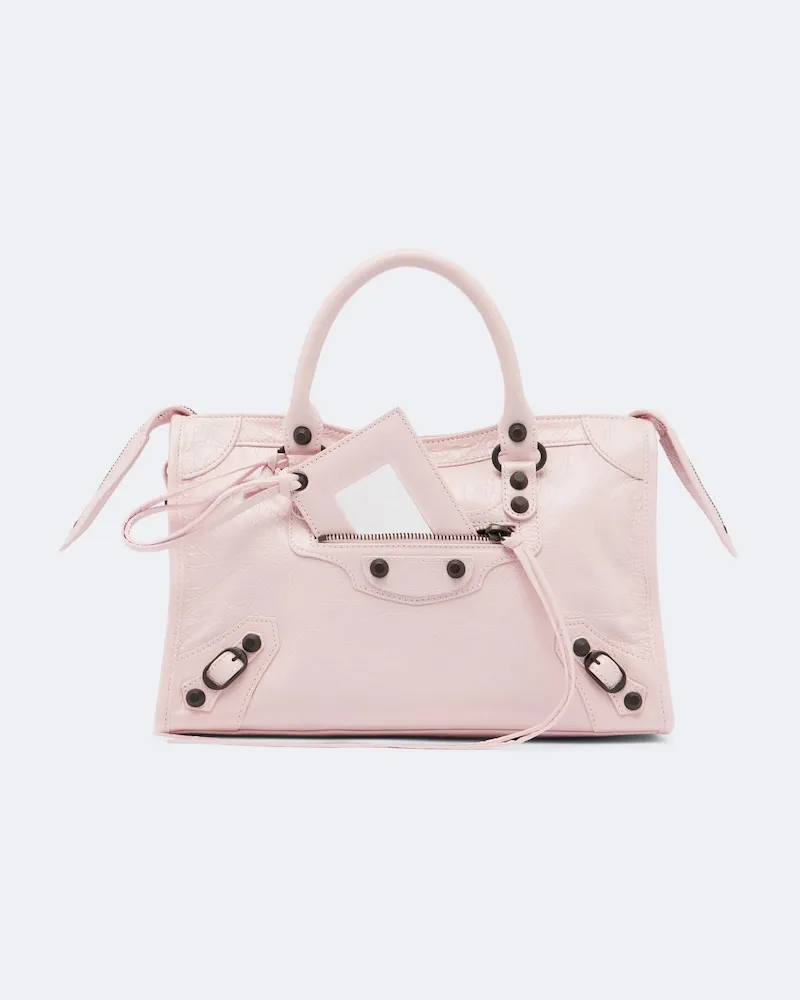 Balenciaga Henkeltasche Le City Small aus Leder Rosa