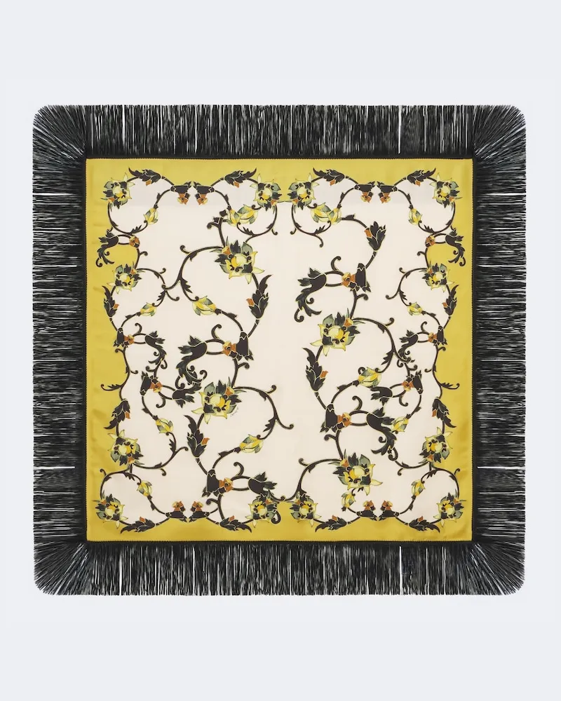 La DoubleJ Wendbares Tuch Buttercup aus Seiden-Twill Multicolor