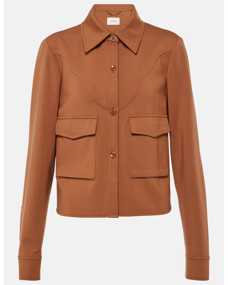 Dorothee Schumacher Jacke Emotional Essence aus Jersey Braun
