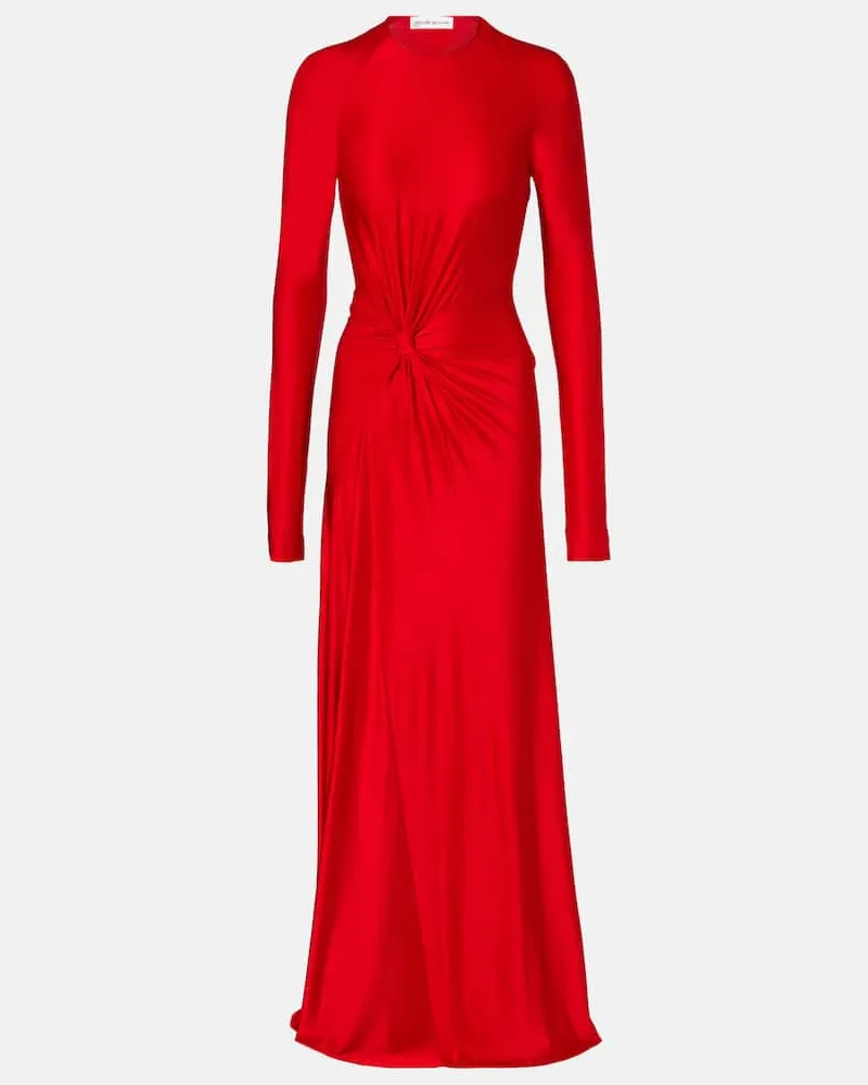 Victoria Beckham Maxikleid aus Jersey Rot