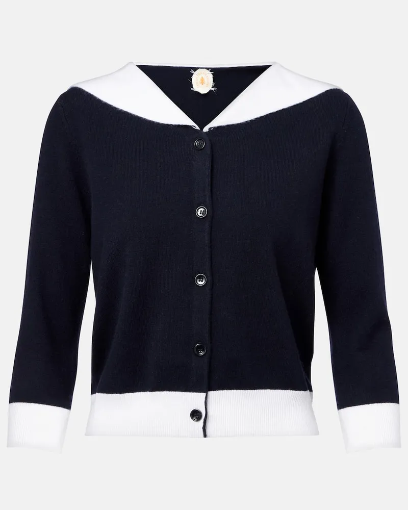 Jardin des Orangers Cardigan aus Kaschmir Blau