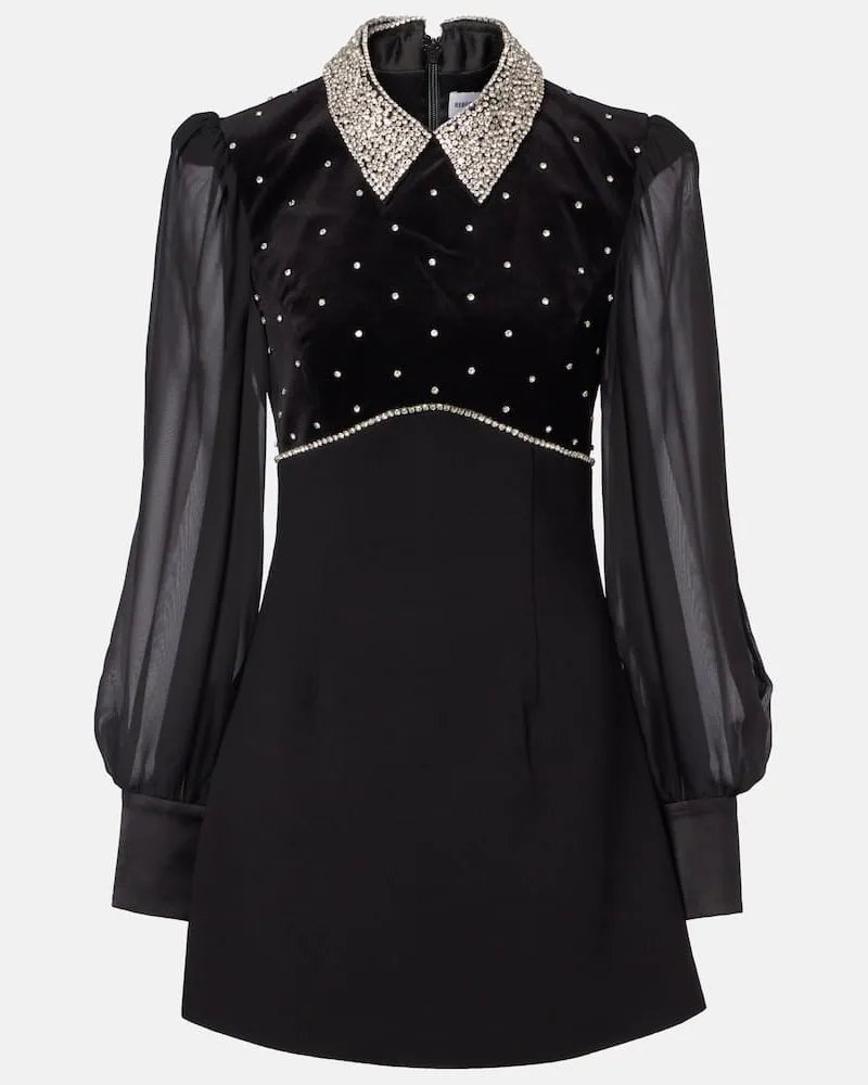 Rebecca Vallance Minikleid mit Pailetten Schwarz