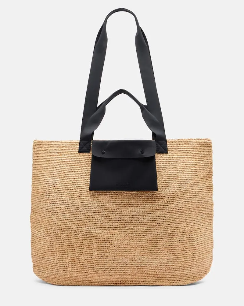 Eres Tote Bag aus Raffiabast Beige