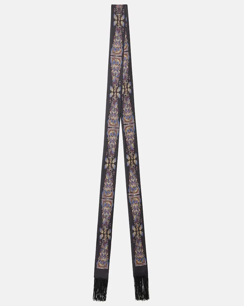 Etro Tuch Paislina aus Seiden-Jacquard Multicolor