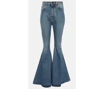 Alaia High-Rise Flared Jeans